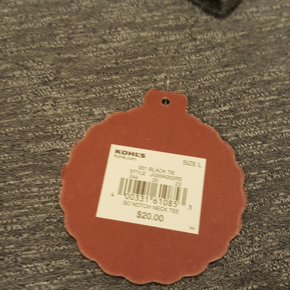 Women's So Gray Notch Neck Tee Size Large NWT - Picture 8 of 8