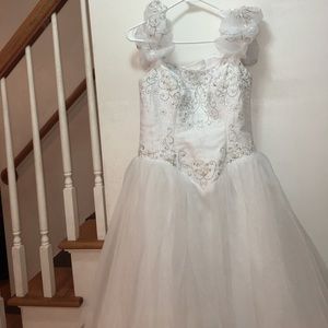 A bridal gown