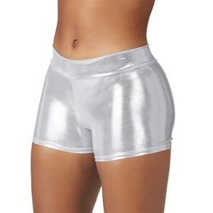 Silver Shiny Cheer Bloomers