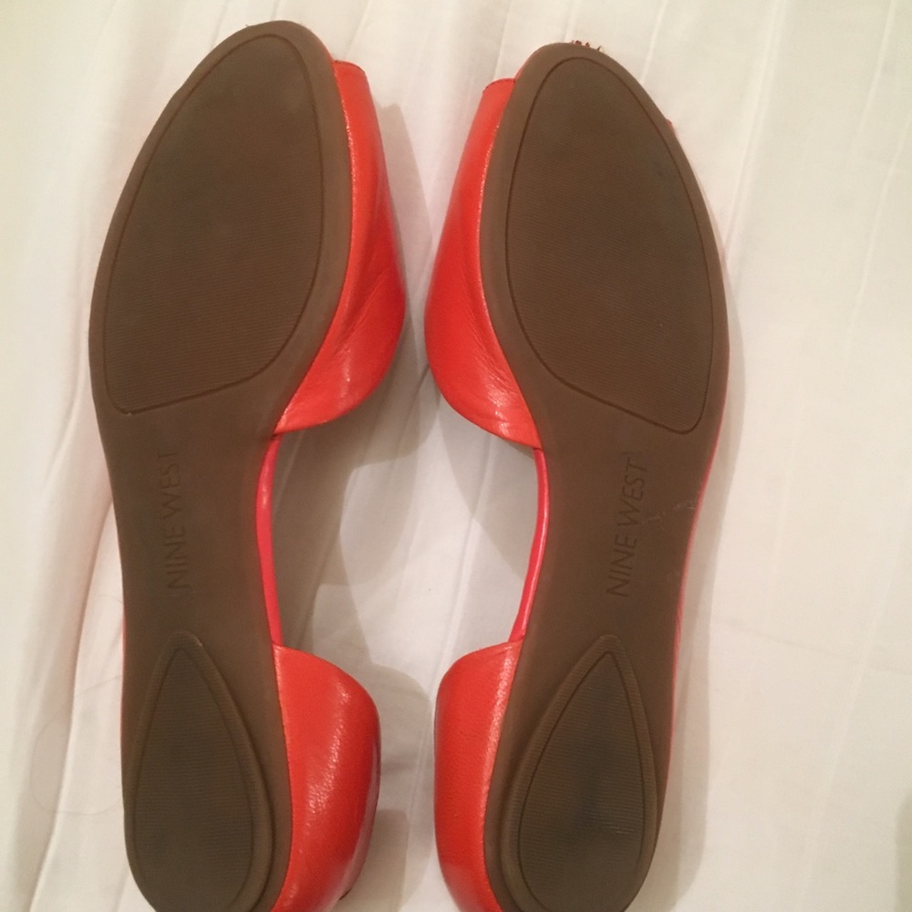 Nine West open toed d'orsay flats size 10 - Picture 3 of 5