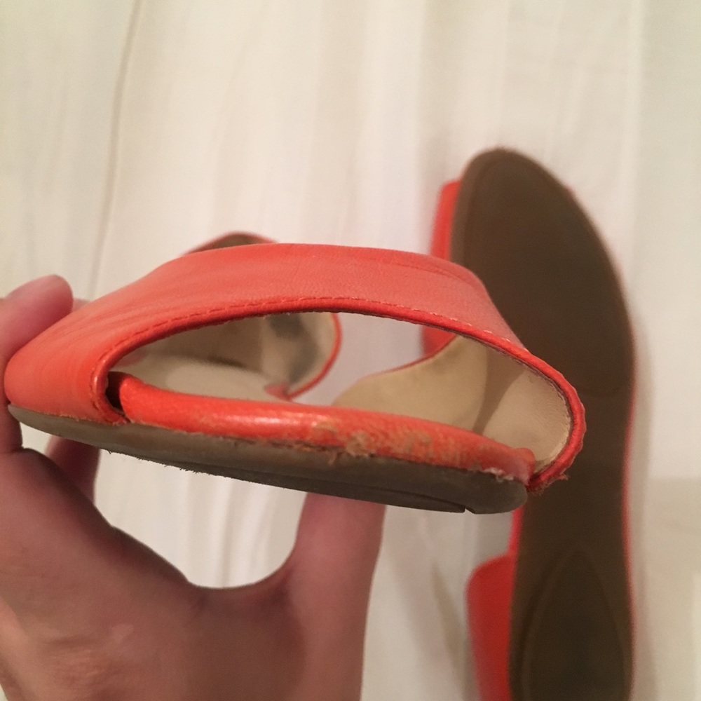 Nine West open toed d'orsay flats size 10 - Picture 4 of 5