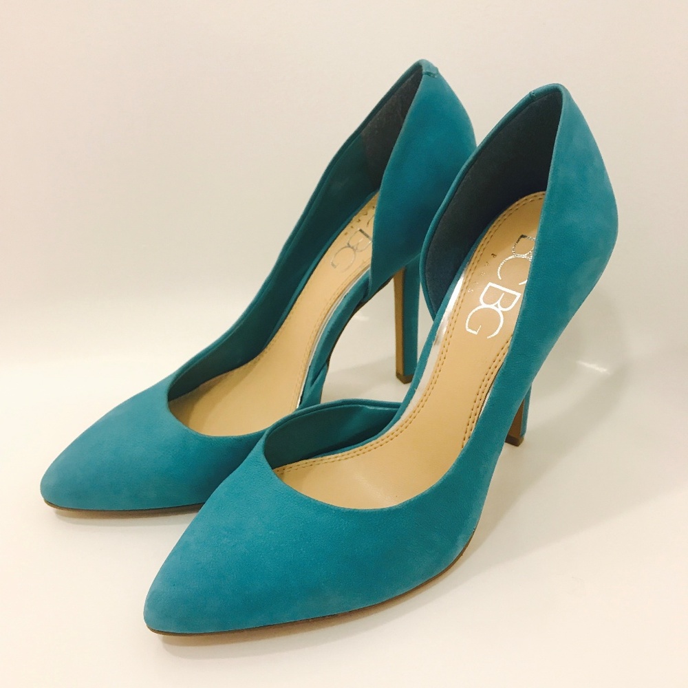 BCBG Paris Teal Blue Pumps Heels "Jaze" Size 7.5