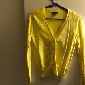 Yellow polkadot blouse