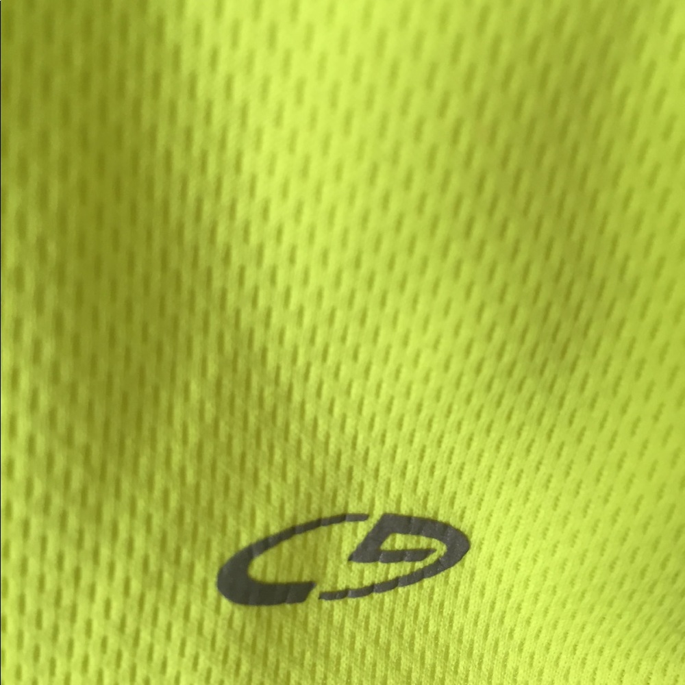 Neon Yellow Target Racerback Workout Top - Picture 2 of 4