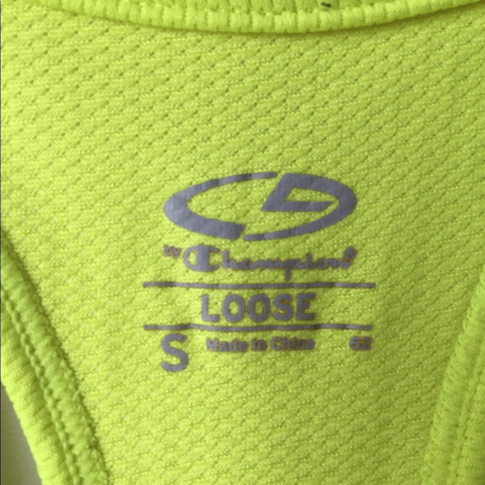 Neon Yellow Target Racerback Workout Top - Picture 4 of 4