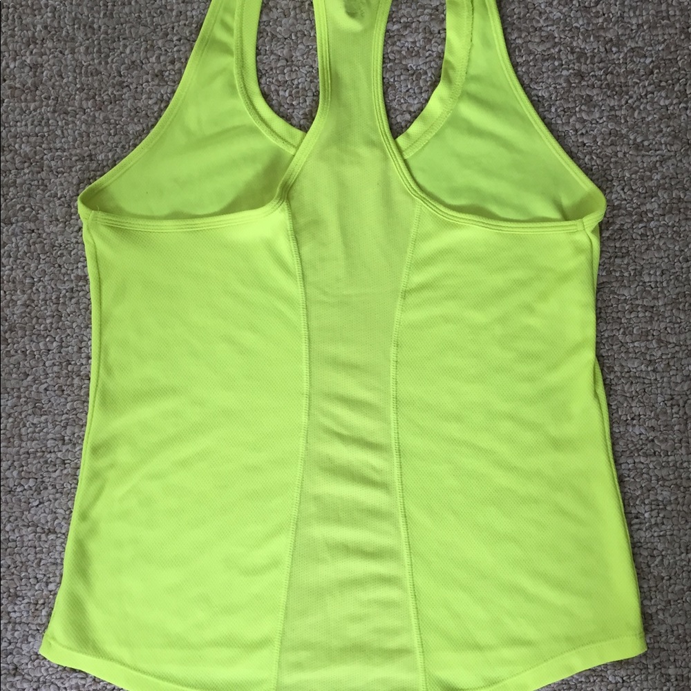 Neon Yellow Target Racerback Workout Top