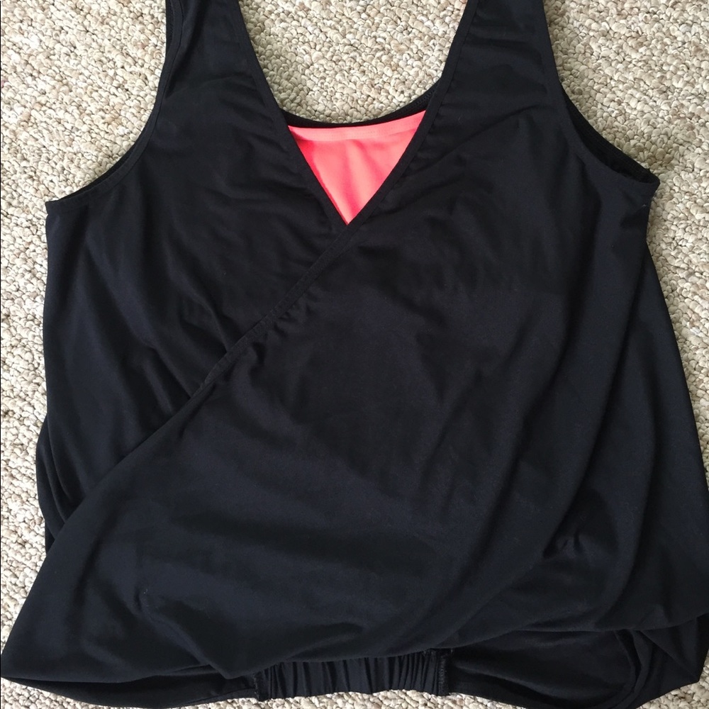Fabletics Reversible Black Workout Tank