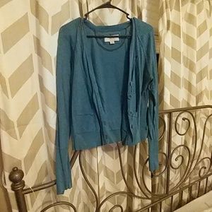 Blue cardigan