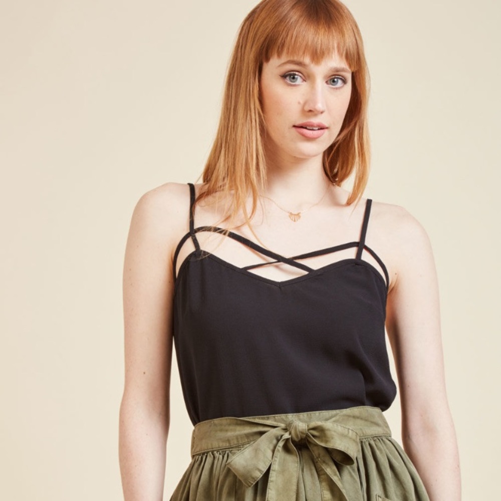 Black ModCloth Going out top