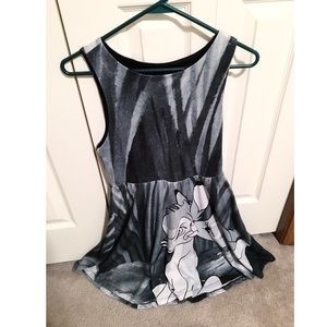 Black and White Disney Bambi Tank Dress