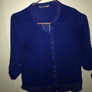 Light Blue button down blouse