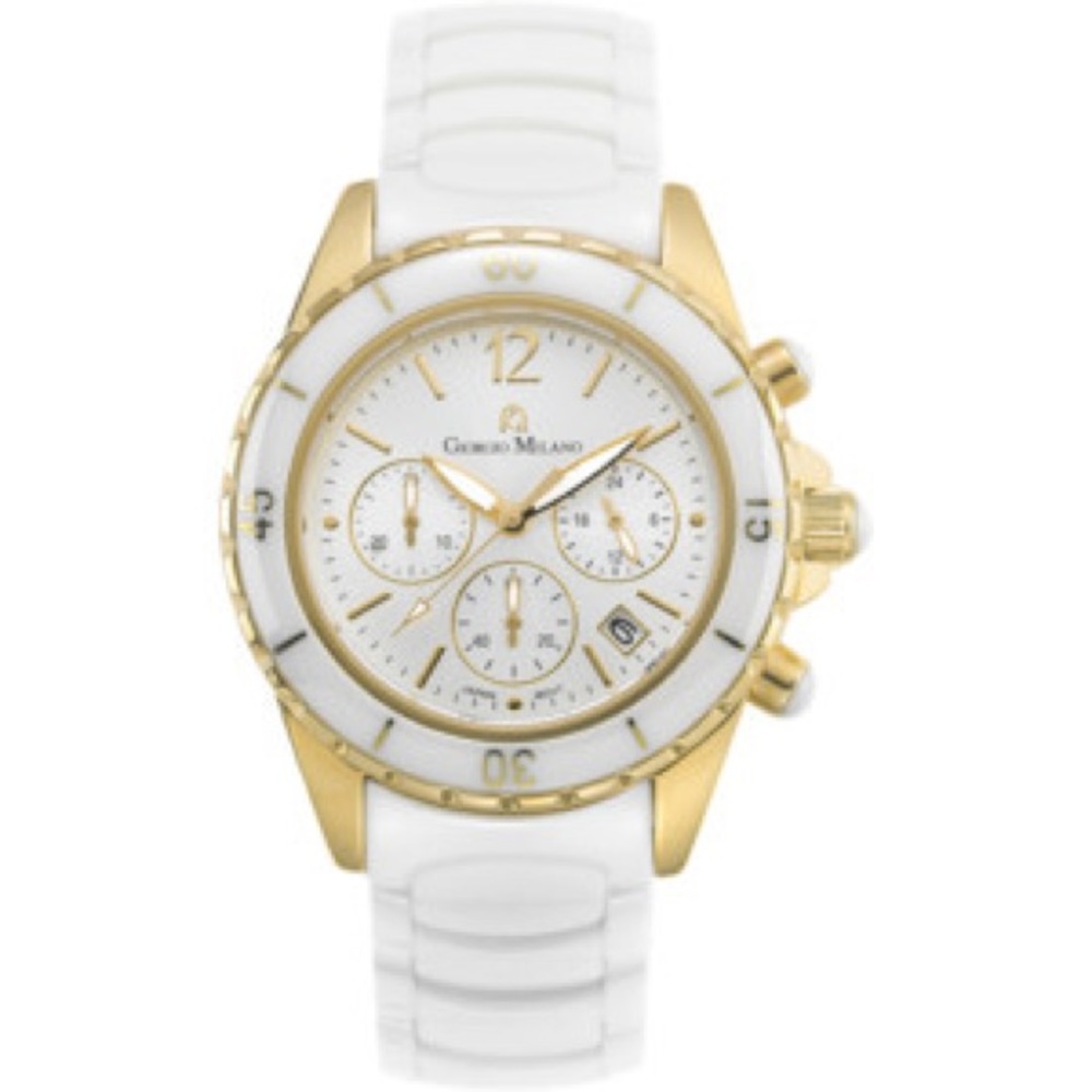 Giorgio Milano rubber silicone "jelly" white watch