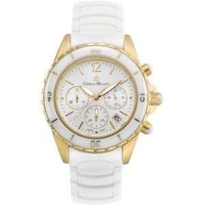 Giorgio Milano rubber silicone "jelly" white watch