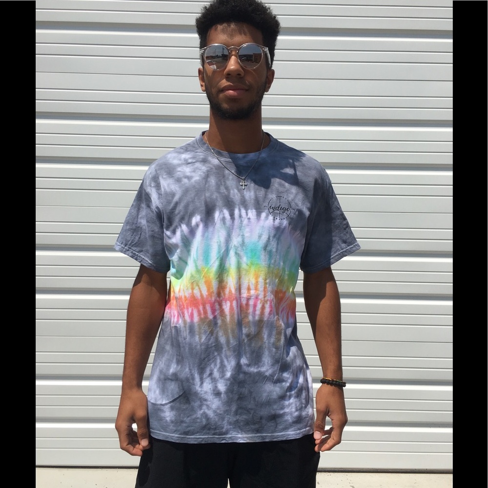 Rainbow Custom Tie Dye T shirt