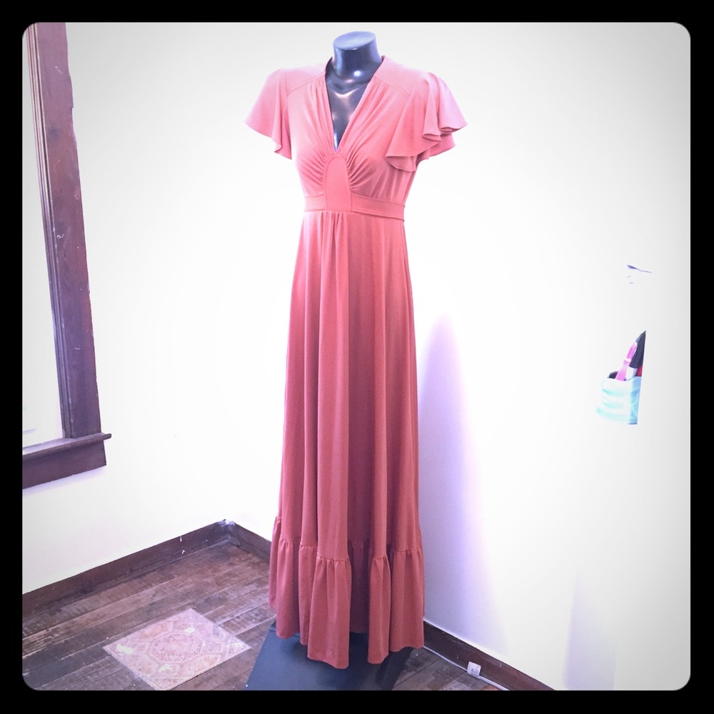 Vintage orange dress