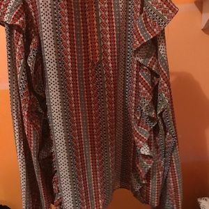 Multi color long sleeve top