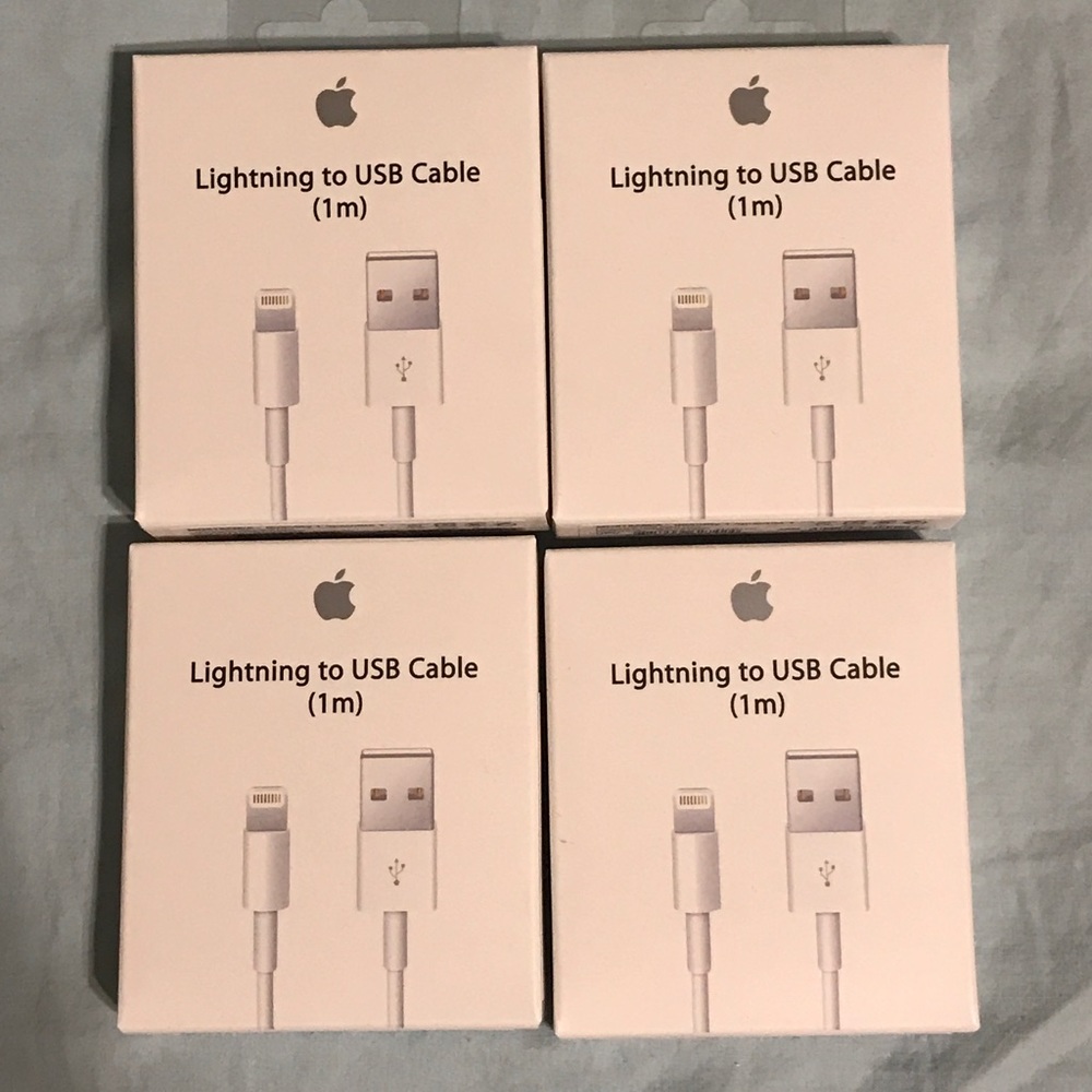 4x Apple iPhone charger