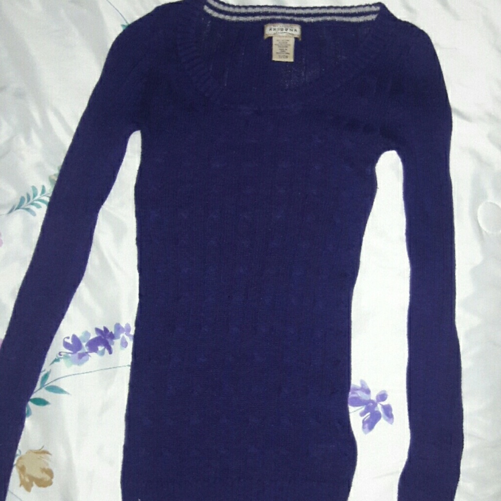 purple sweater