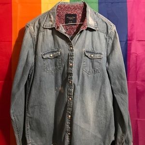 AEO Denim Button-up