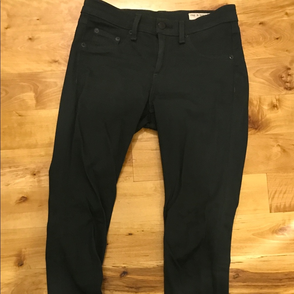 Rag and Bone Green Ombré Jean Leggings