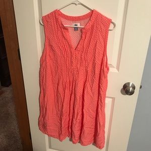 Old Navy Pink Pintuck top dress
