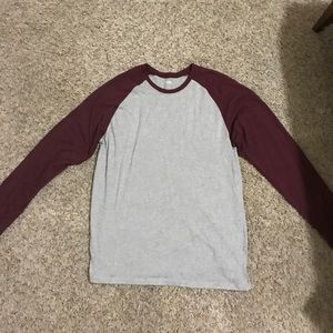 Baseball long sleeve shirt