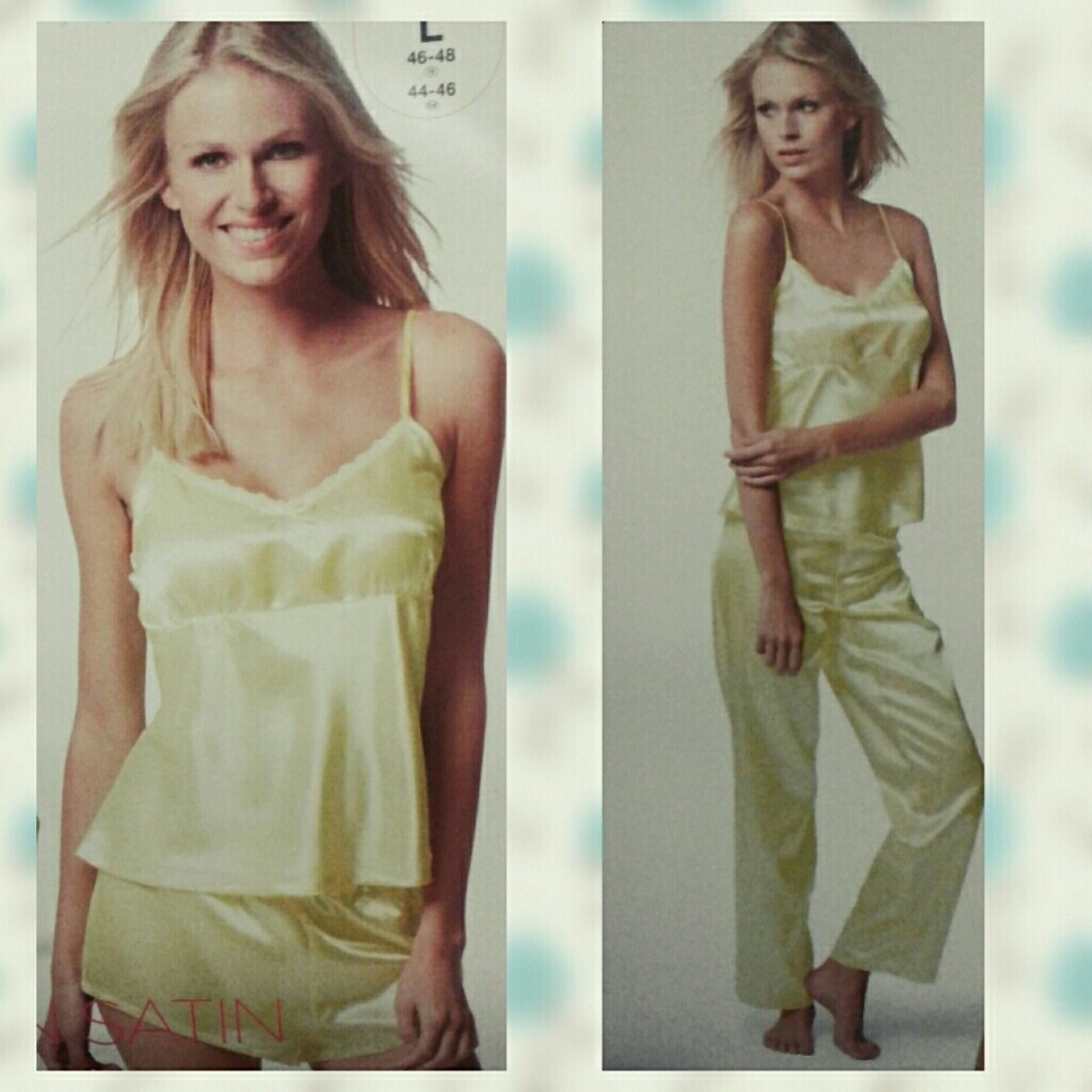 Perfect 3 Piece Yellow Pajamas