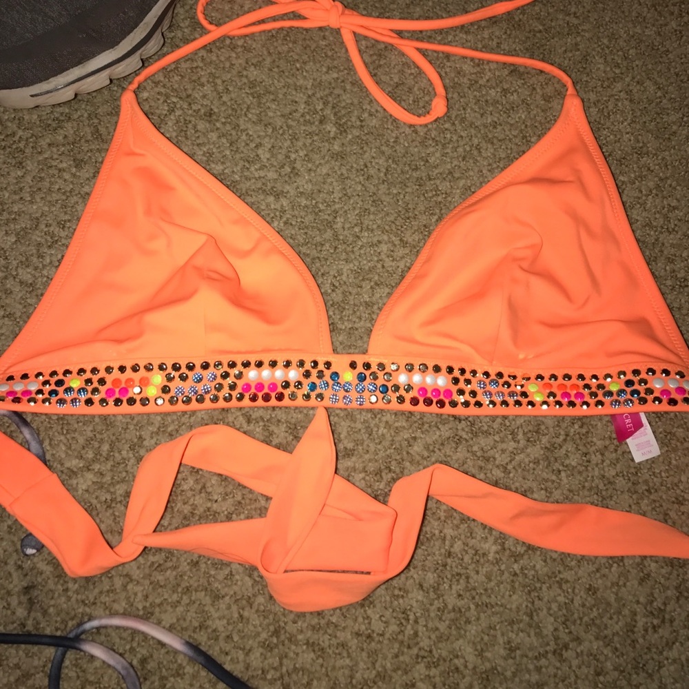 Sparkly swim top