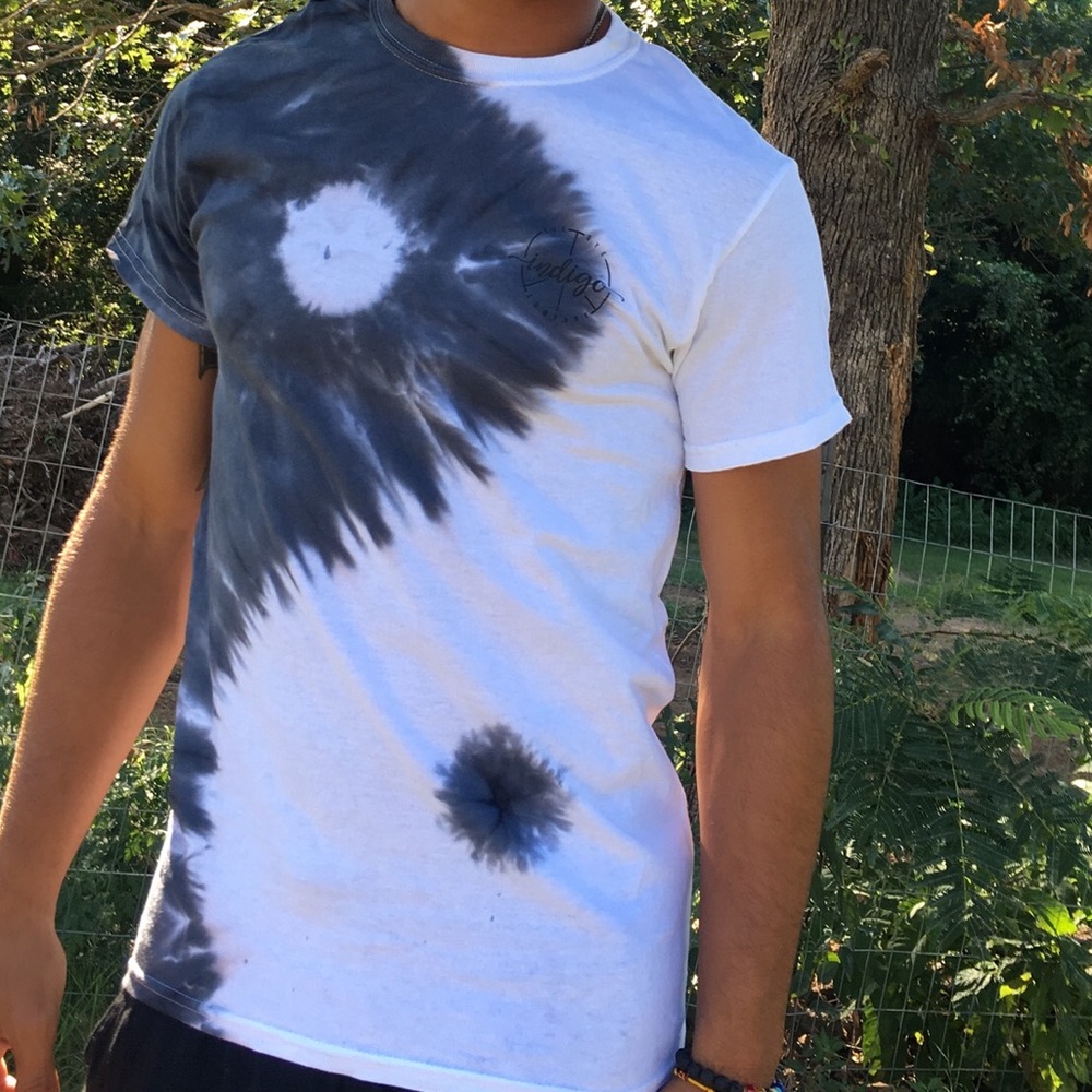 Yin and yang tie dye t shirt
