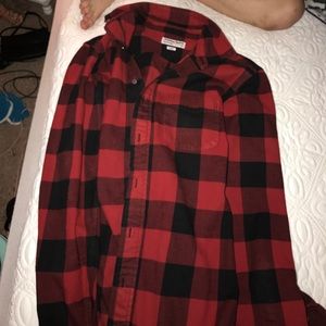 American apparel red flannel!