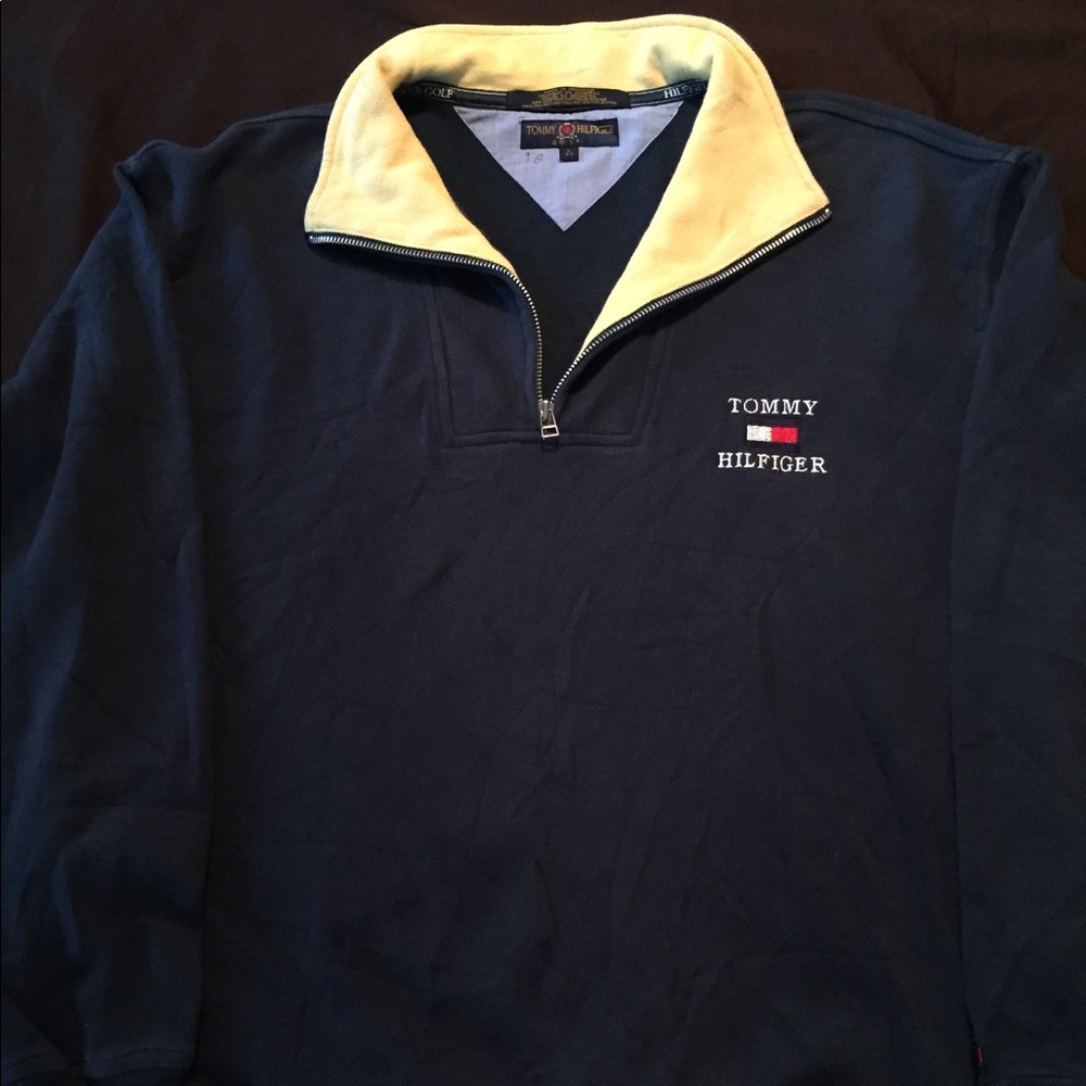 Vintage Tommy Hilfiger pullover fleece zip up