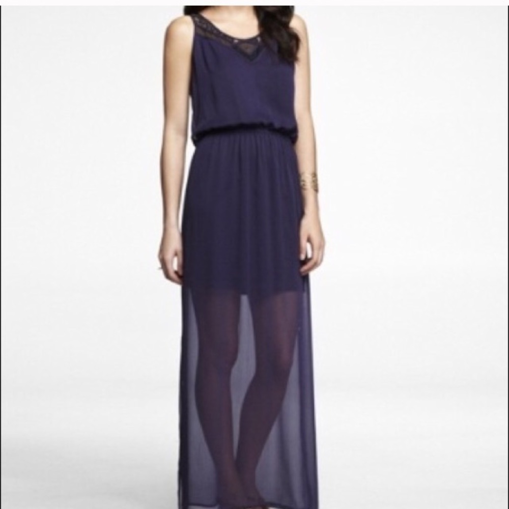 Dark purple dress