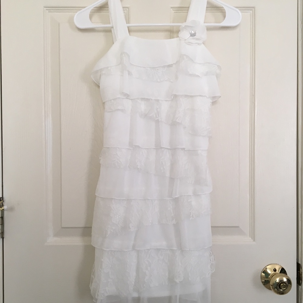 RUFFLES AND LACE DRESS
