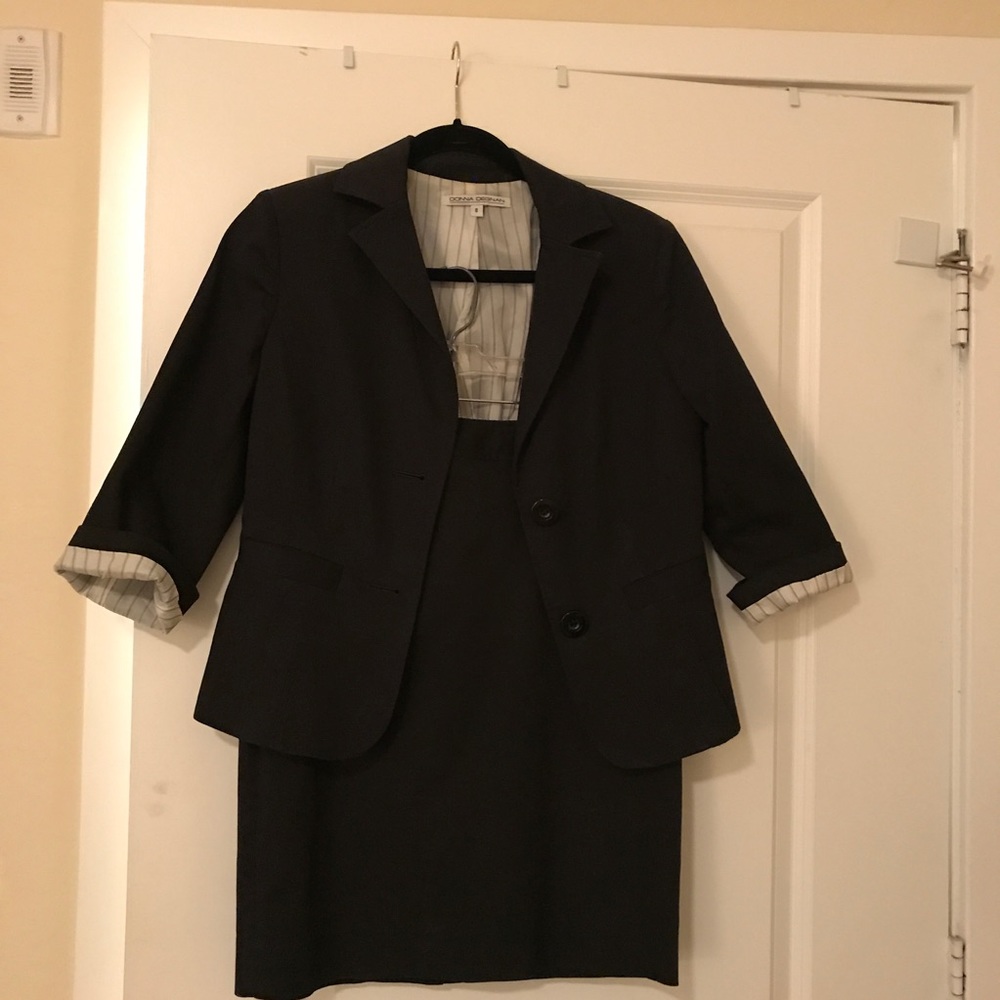 Donna Degman black cotton suit