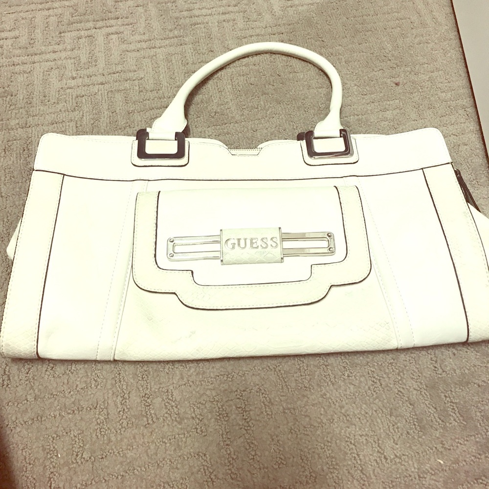 White guess purse