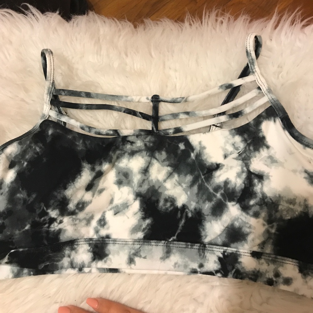 Betsey Johnson tie dye sports bra
