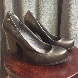 Leather heels