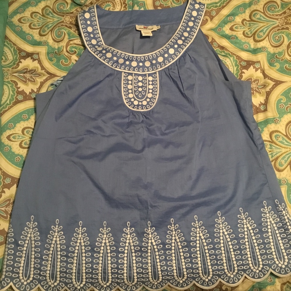 Vineyard Vines Sleeveless Eyelet Top BNWOT