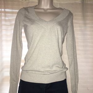 Sparkly V Neck Sweater