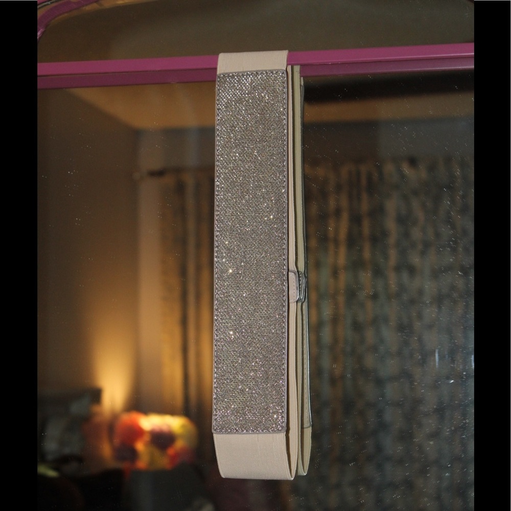 Express Shimmering Gold Belt sz S/M