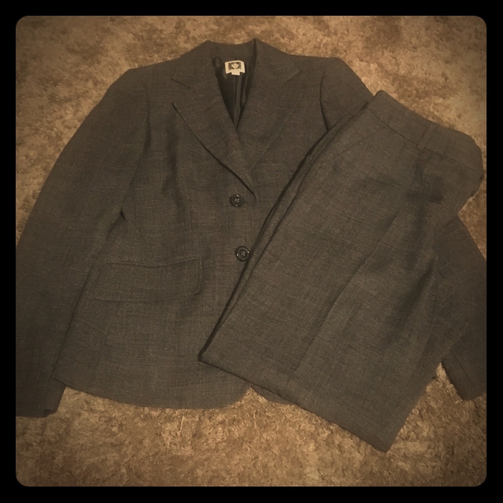 Charcoal grey women's pant suit - Anne Klein