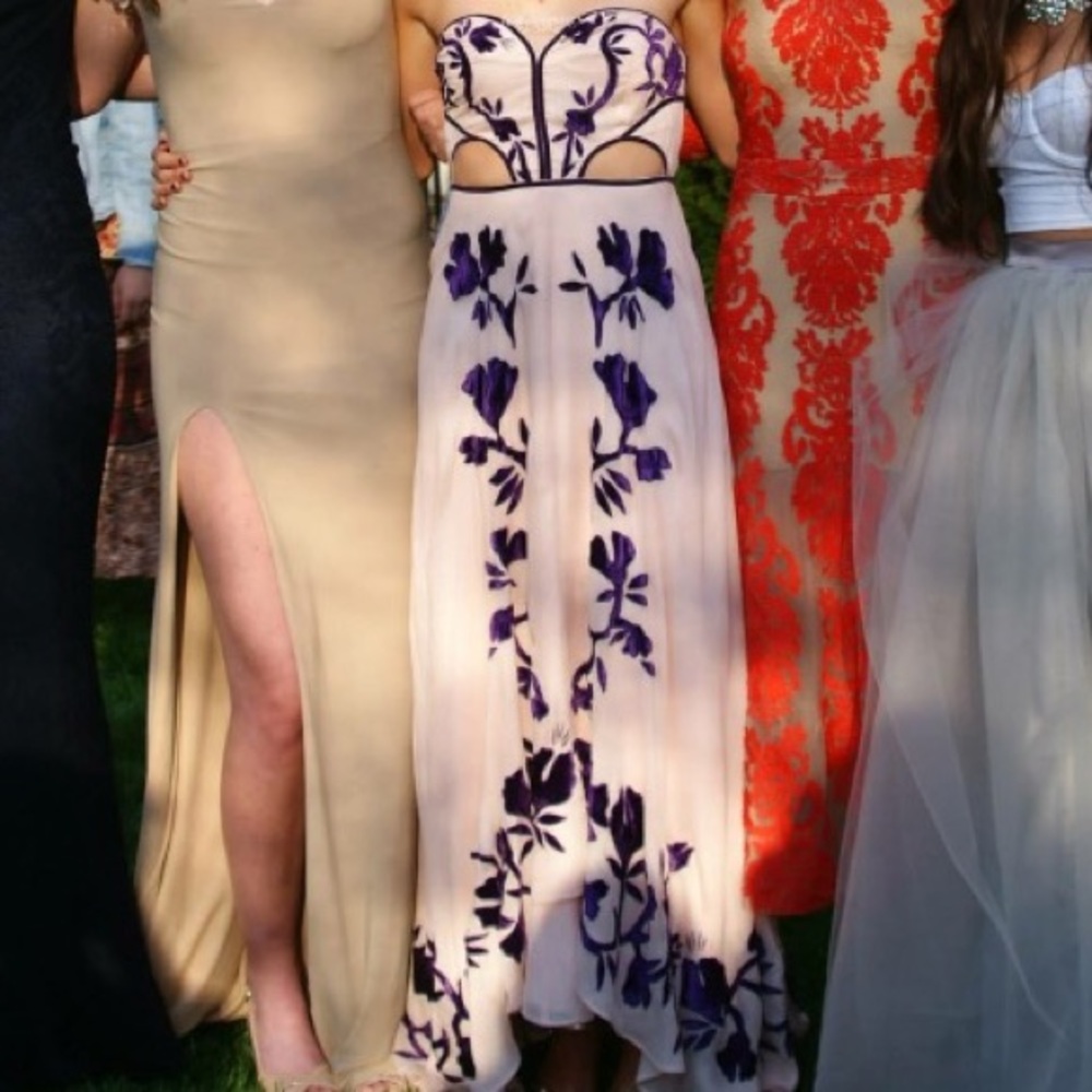 Free people floral floor length dress (middle)