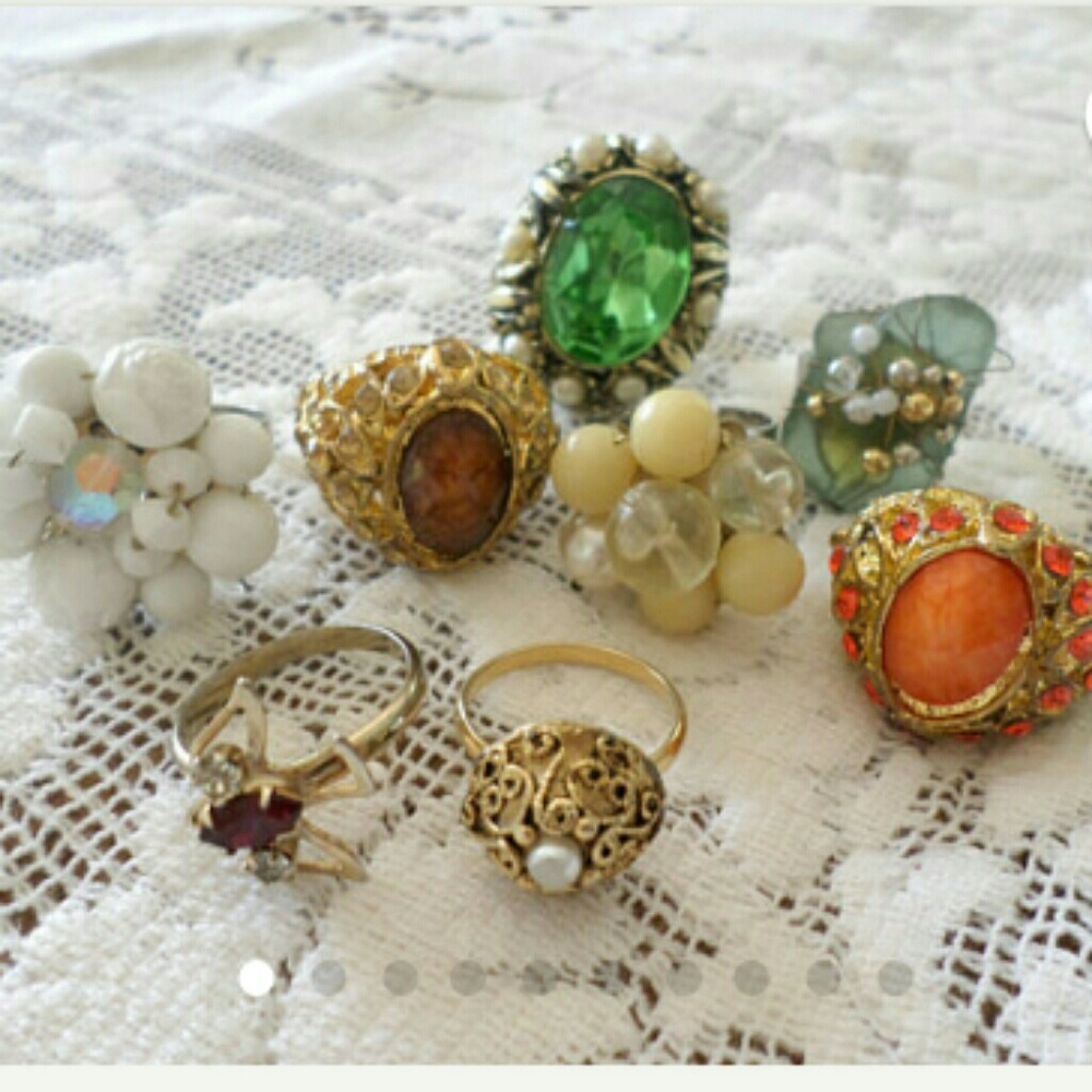 8 Pc Ring Lot