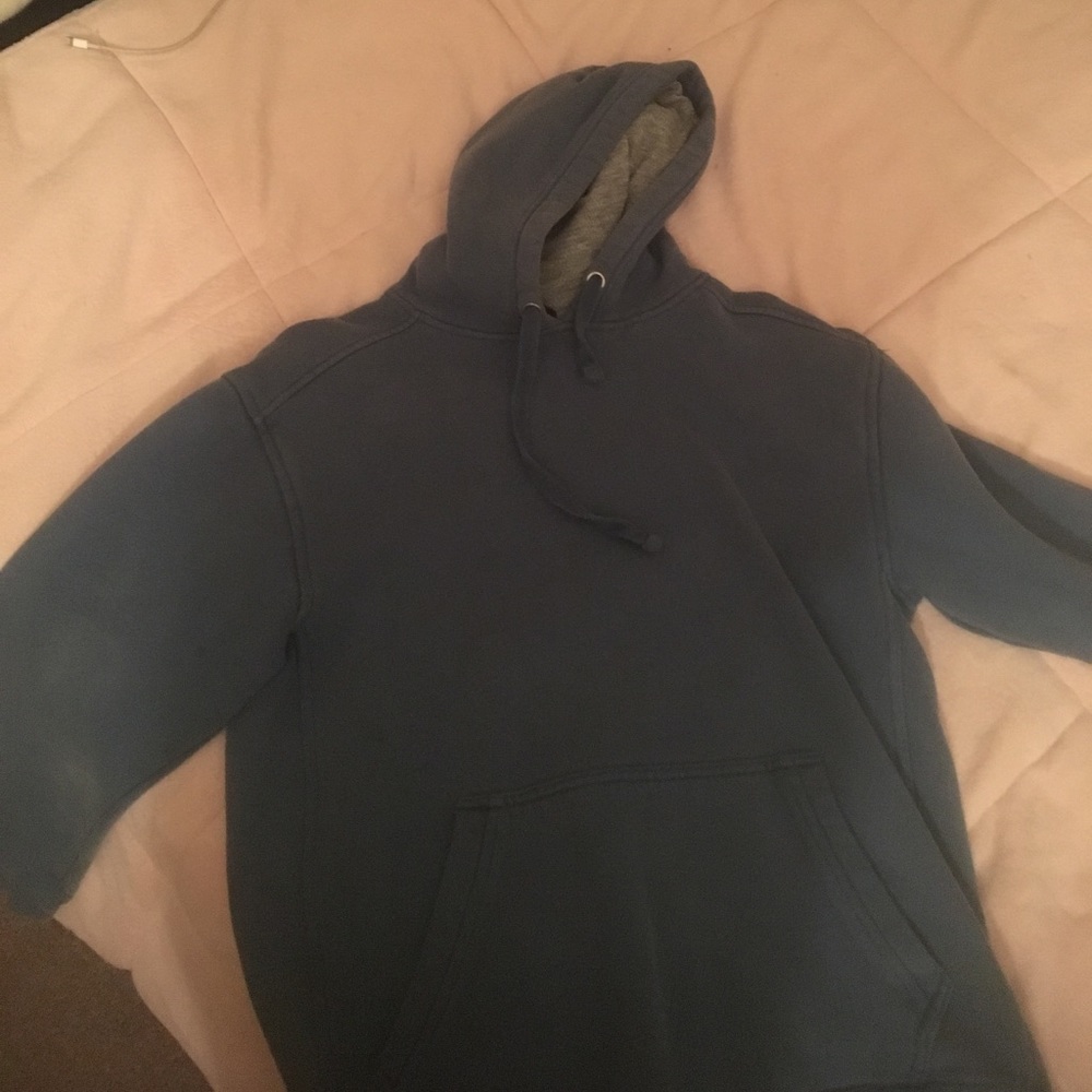 blue hoodie