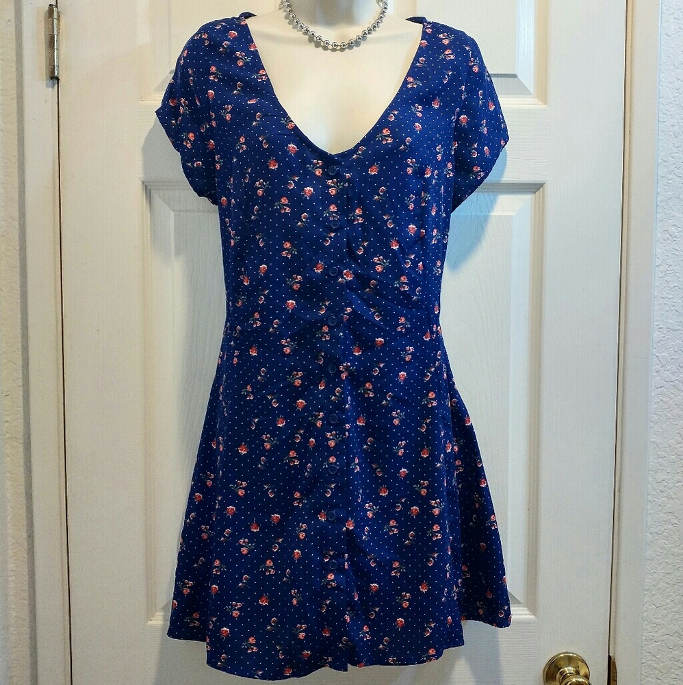 Floral polka dot dress