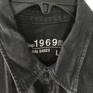 Gap 1969 snap front western style shirt
