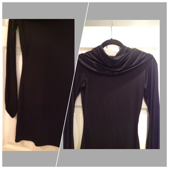 SEXY BODY-CON COWL NECK DRESS - Picture 3 of 4
