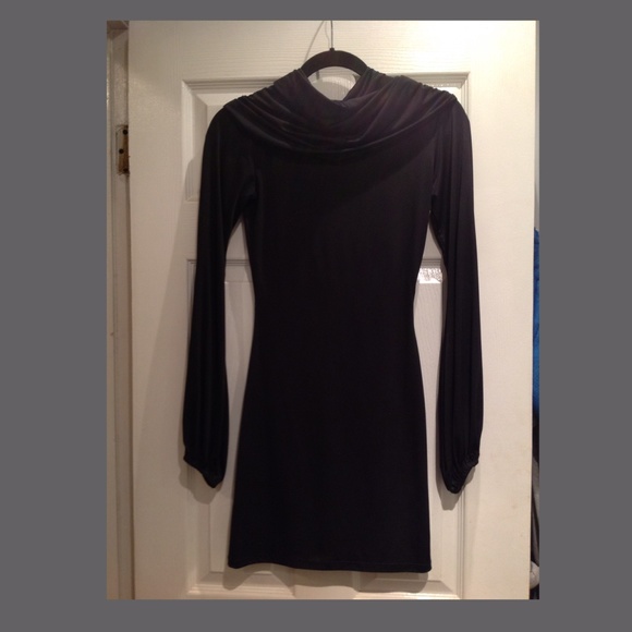 SEXY BODY-CON COWL NECK DRESS - Picture 4 of 4