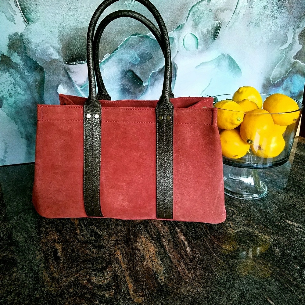 Vintage Tanner Italian Leather Hobo Handbag