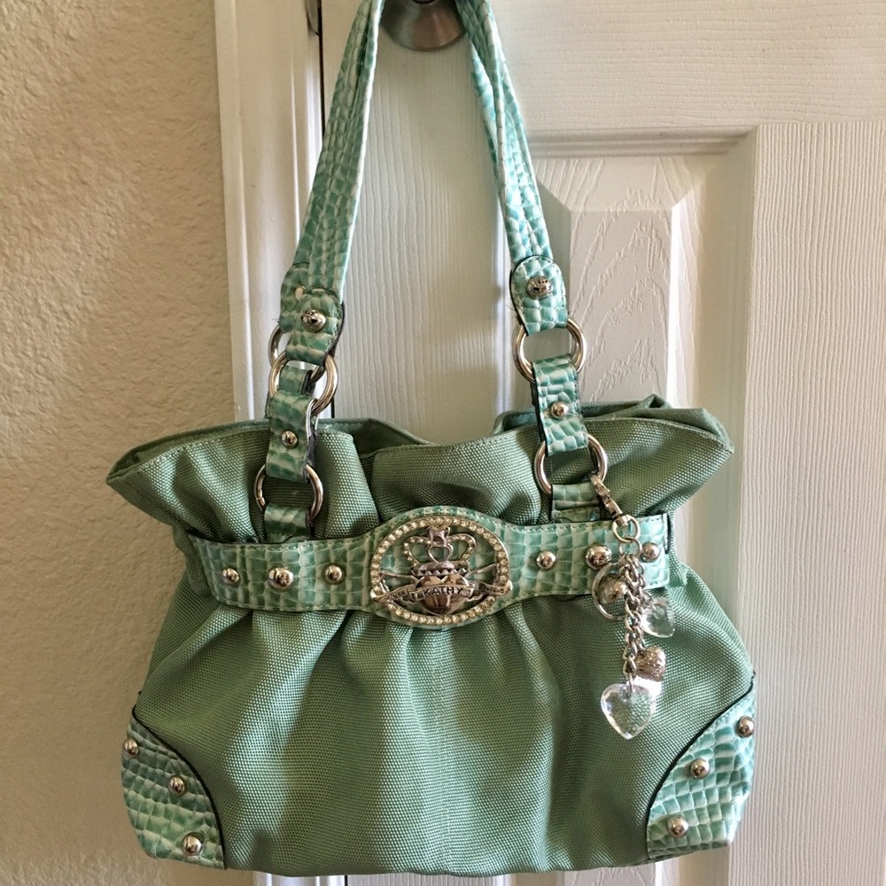 Mint green handbag